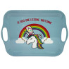 Plateau bleu licorne 28 x 41 cm