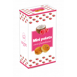 Mini palets coco framboise - boîte 200G