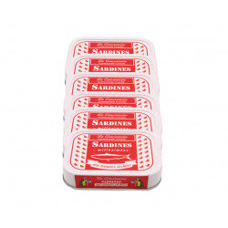 Filets de sardines à la sauce armoricaine 115g - Biscuiterie de